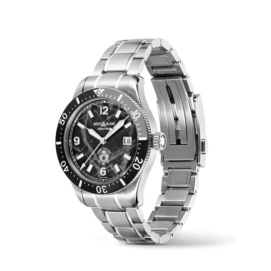 Montblanc 1858 Iced Sea Automatic 41 mm in Stainless Steel 129371 Angle image number 1